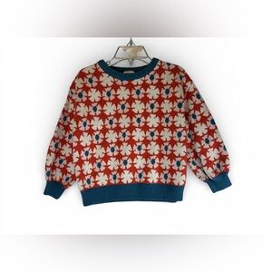 Hanna Andersson pullover Floral Patterned Sweater 100 cm size 4